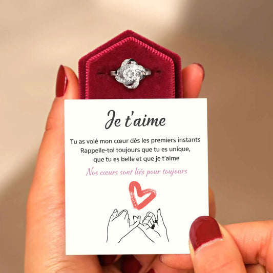 A ma Petite-Fille - Bague Je t'aime en Argent 925