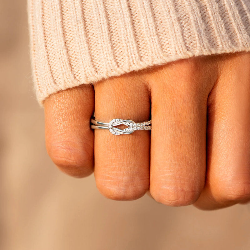 Noeud Celtique Anneau Bague Argent Massif Mariage Anniversaire 925 Noeud Celtique Anneau Bague Argent Massif Mariage Anniversaire 925