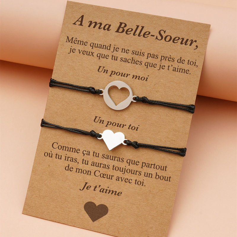 A ma Belle-Soeur - Bracelets Cœur