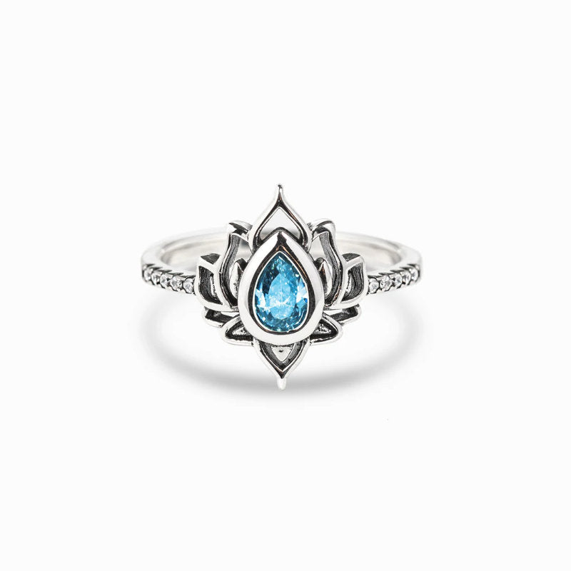 Bague Lotus en Argent 925