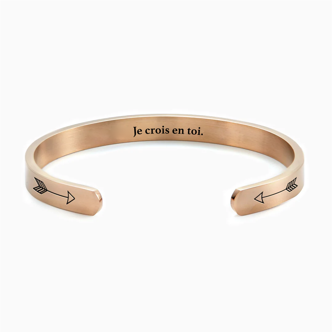 Je crois en toi - Bracelet Message d'Amour